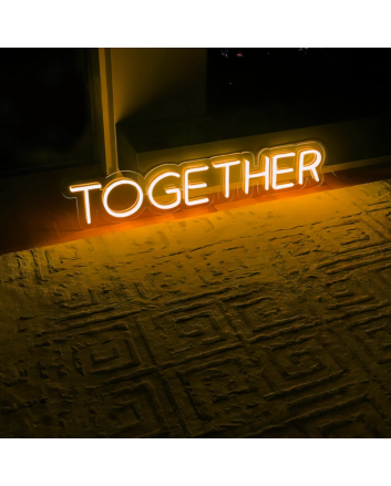 Together: Illuminate Your Bond with Radiance and Unity - Neon Art Sign