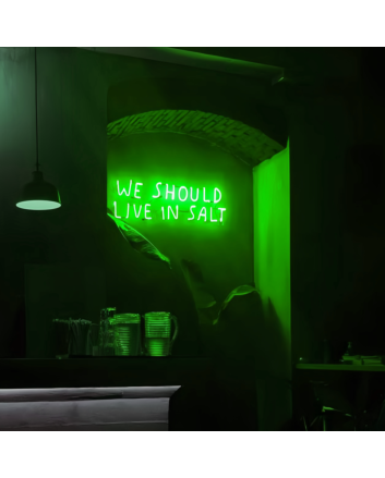 We Should Live In Salt Neon Sign: Dive into Adventure with Neon Salt