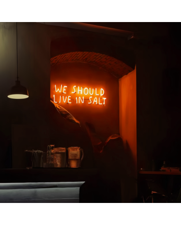 We Should Live In Salt Neon Sign: Dive into Adventure with Neon Salt