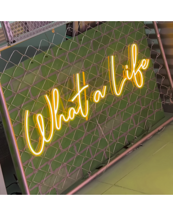 What a Life: Capture the Moment in Neon Glow