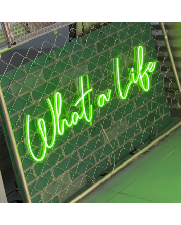 What a Life: Capture the Moment in Neon Glow