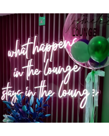 What Happens in The Lounge Stays in The Lounge Neon Sign: Keep Them Safe in Neon Glow