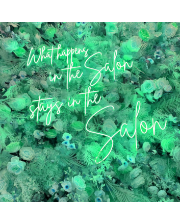 What Happens in The Salon Stays in The Salon Neon Sign: Share Your Secrets in Neon