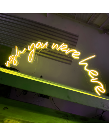 Wish You Were Heve: Embrace the Spirit of Adventure with Neon Shine