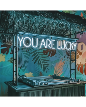 You Are Lucky: Radiate Good Fortune with Neon Glow