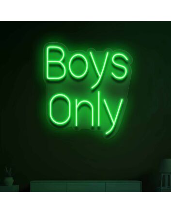 Boy only  Illuminate Your Space with Neon Love