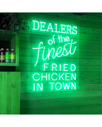 Dealers Of The Finest Fried Chicken In Town: Light Up Your Space with Neon Flavor