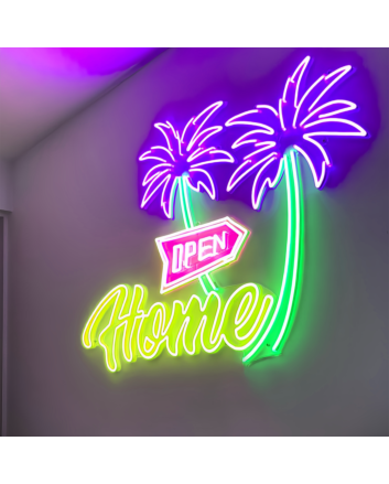 Customize Open Home: Illuminate Your Space with Neon Welcome