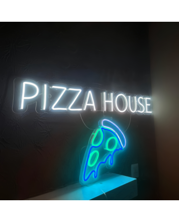Customize Pizza House: Light Up Your Space with Neon Flavor