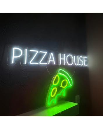Customize Pizza House: Light Up Your Space with Neon Flavor