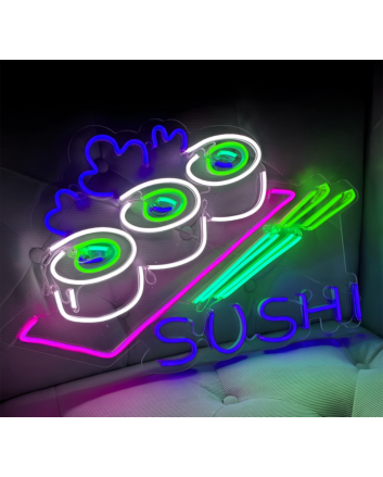 Customize Sushi Place: Light Up Your Space with Neon Flavor