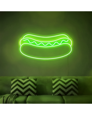 Hot Dog: Light Up Your Space with Neon Flavor