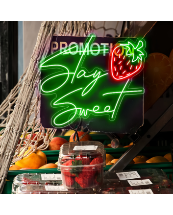 Stay Sweet: Illuminate Your Space with Neon Sweetness