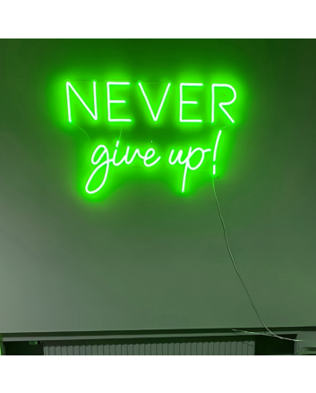 &#39;Now or never&#39; neon sign