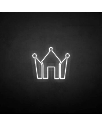 Crown with diamond&#39; neon sign