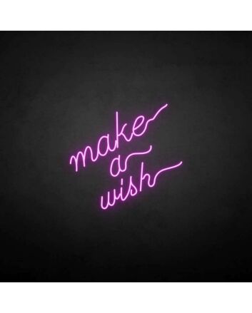 Make a wish&#39; neon sign