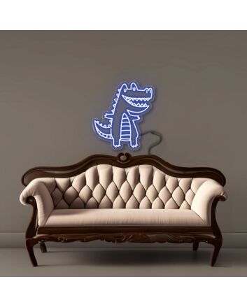 Doodle Crocodile Led Neon