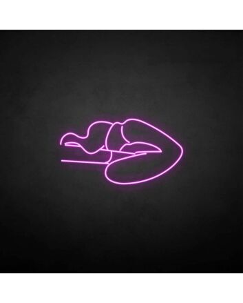 &#39;Cigerrate and lip&#39; neon sign