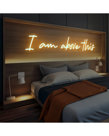 Elevate Your Space with &#039;Above This&#039; Neon Sign