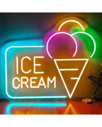 Customize Sweet EscapeIrresistible Ice Cream Neon Sign