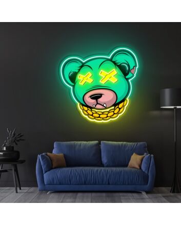 Dead Rich Cartoon Neon X Acrylic Artwork