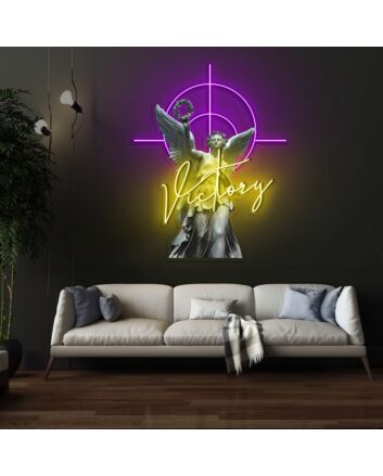 Winged Victory Neon X Acrylic Artwork