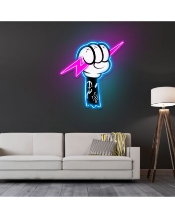 Thunder Fight Neon Sign X Acrylic Artwork