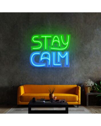 Stay Calm Led Neon Sign Light Pop Art