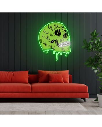 Skull Zombie Neon Sign X Acrylic Artwork