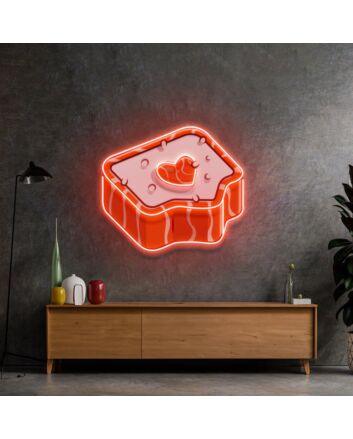 Red Heart Neon Acrylic Artwork