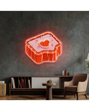 Red Heart Neon Acrylic Artwork