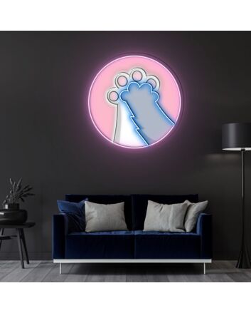 Pink Catculator Neon Sign X Acrylic Artwork