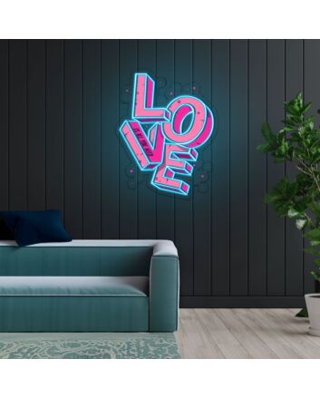 Love Is All You Need Neon Sign X Acrylic Artwork