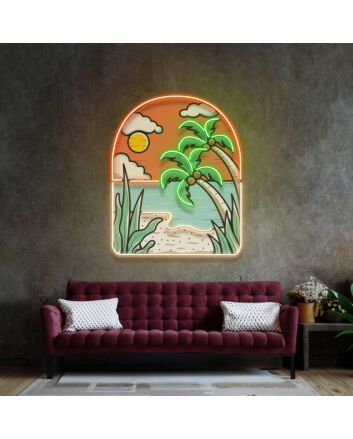 Hot Beach Led Neon Sign Light Pop Art