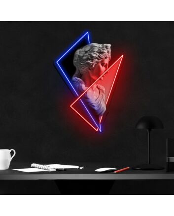 Goddess Statue Neon X Acrylic Artwork