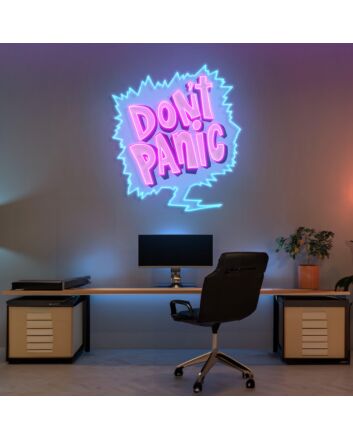 Dont Panic Led Neon Acrylic Artwork