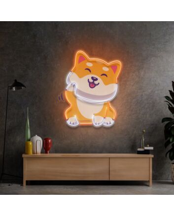 Cute Shiba Led Neon Sign Light Pop Art