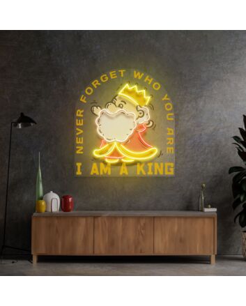 Cute King Led Neon Sign Light Pop Art