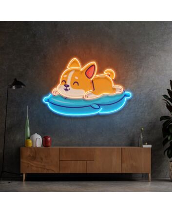 Cute Cat Chilling Led Neon Sign Light Pop Art
