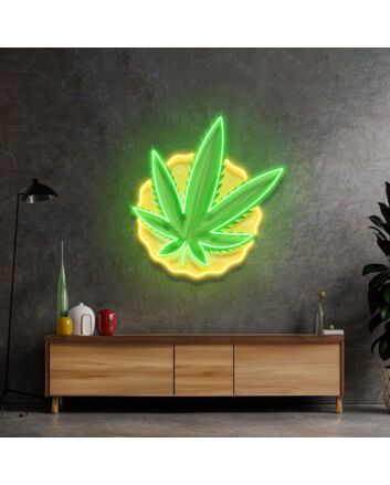Cool Pothead Led Neon Acrylic Artwork