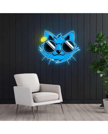 Cat Iron Man Neon Sign X Acrylic Artwork