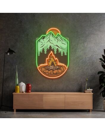 Campfire Led Neon Sign Light Pop Art