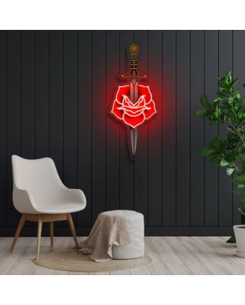 Love Hurts Neon X Acrylic Artwork