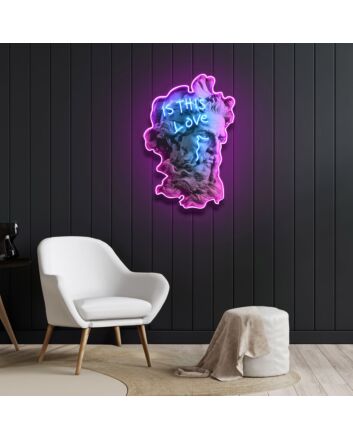 Is This Love Neon X Acrylic Artwork