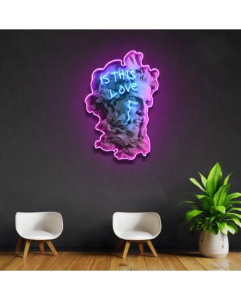 Is This Love Neon X Acrylic Artwork