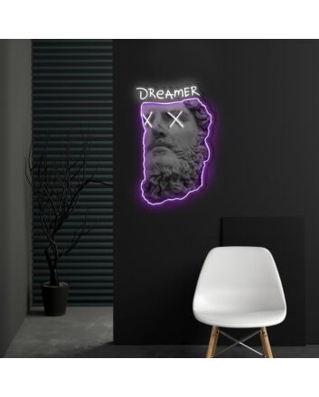 Dreamer Neon X Acrylic Artwork