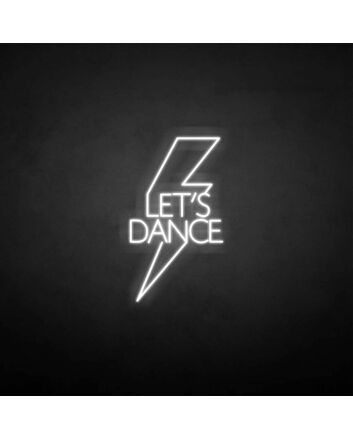 &#39;Let&#39;s dance&#39; neon sign