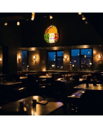 Taco Fiesta Led Neon Sign Light Pop Art