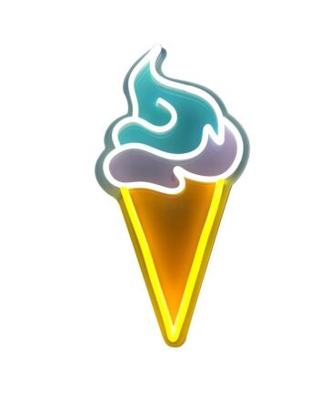 Printed Ice Cream Led Neon Sign Light Pop Art