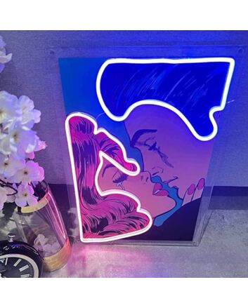 Couple Portrait Led Neon Sign Light Pop Art